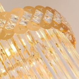 Lampadario a sospensione di lusso grande in cristallo 12/16/18 luci E12/E14