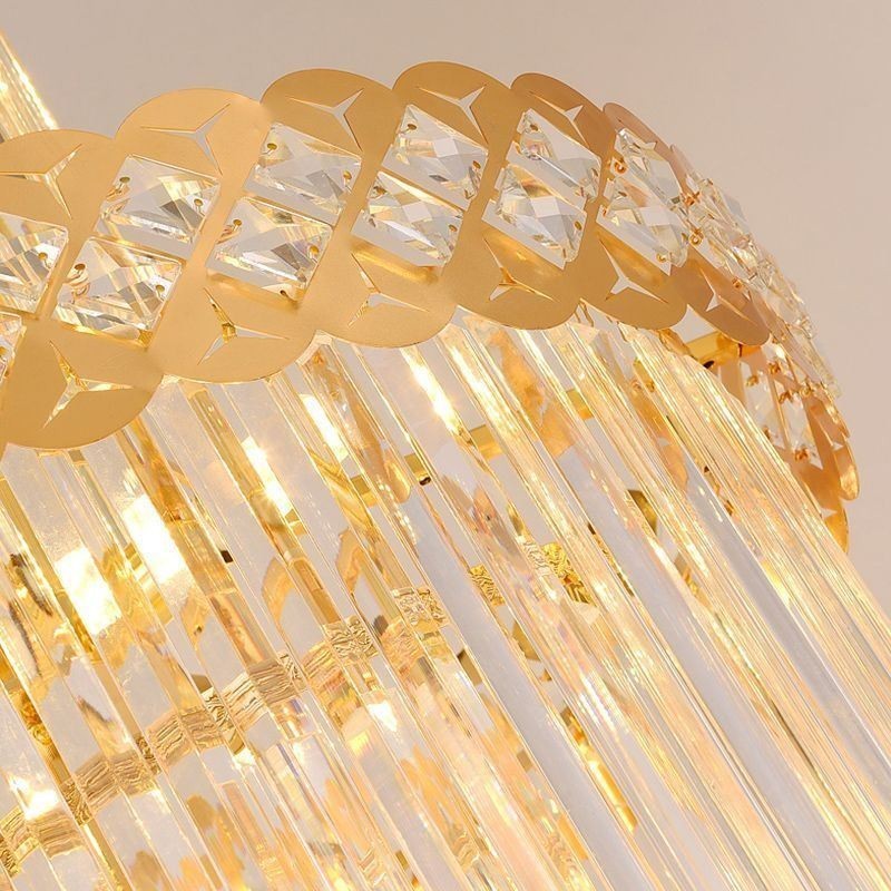 Lampadario a sospensione di lusso grande in cristallo 12/16/18 luci E12/E14