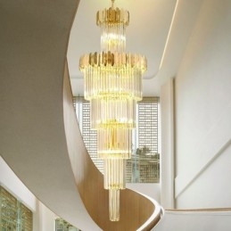 Lampada a sospensione moderna in cristallo per soffitto