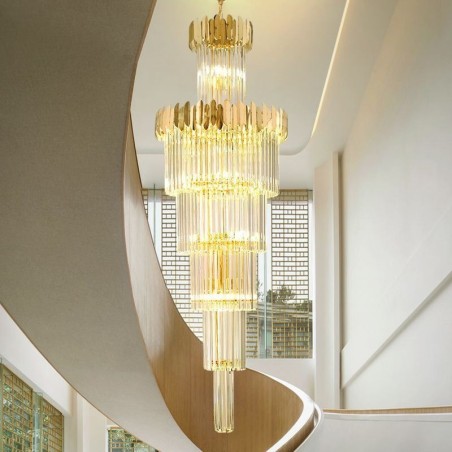 Lampada a sospensione moderna in cristallo per soffitto