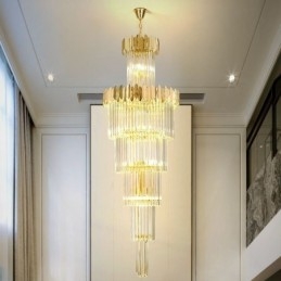 Lampada a sospensione moderna in cristallo per soffitto
