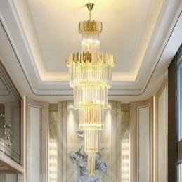 Lampada a sospensione moderna in cristallo per soffitto