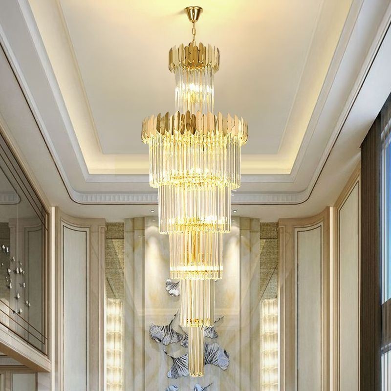 Lampada a sospensione moderna in cristallo per soffitto