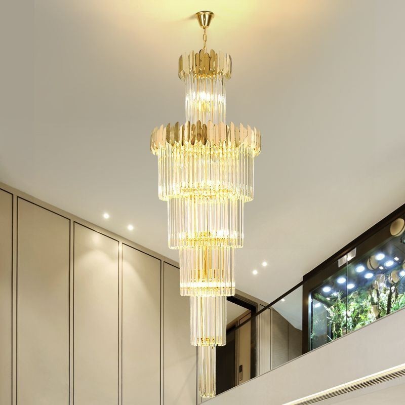 Lampada a sospensione moderna in cristallo per soffitto