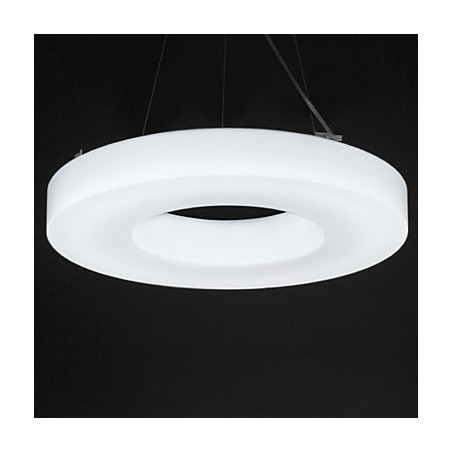 Lampadario a sospensione rotondo moderno in acrilico bianco 41 cm