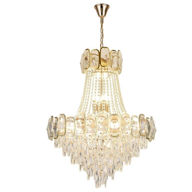 Lampada a sospensione rotonda in cristallo moderna da soffitto
