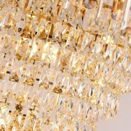 Lampada a sospensione in cristallo oro stile europeo