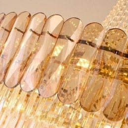 Lampada a sospensione conica in cristallo stile europeo E12/E14