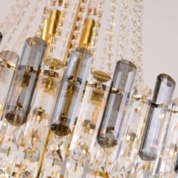Lampada a sospensione conica in cristallo stile europeo