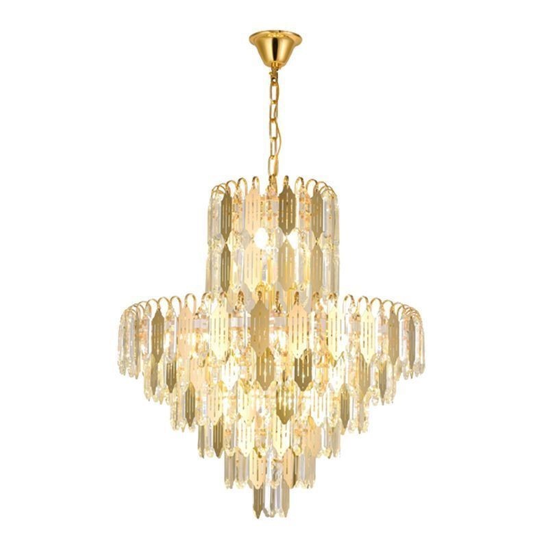 Lampada a sospensione moderna in cristallo da soffitto