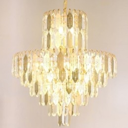 Lampada a sospensione moderna in cristallo da soffitto