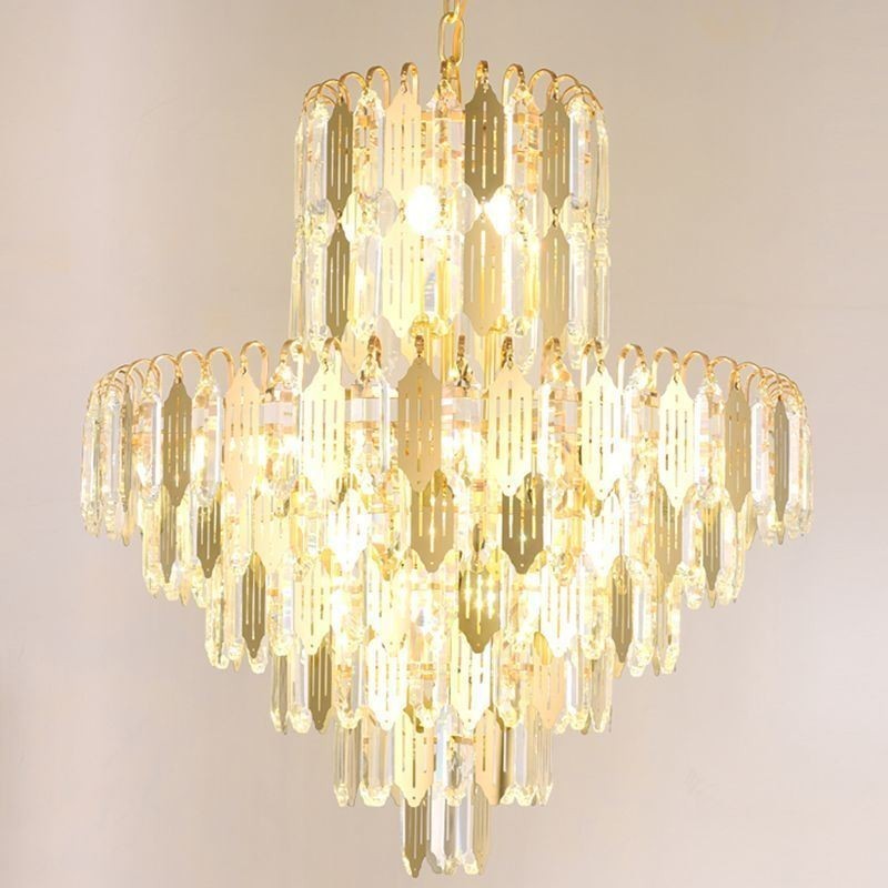 Lampada a sospensione moderna in cristallo da soffitto
