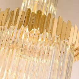 Lampadario a sospensione in cristallo stile europeo per scala e ingresso