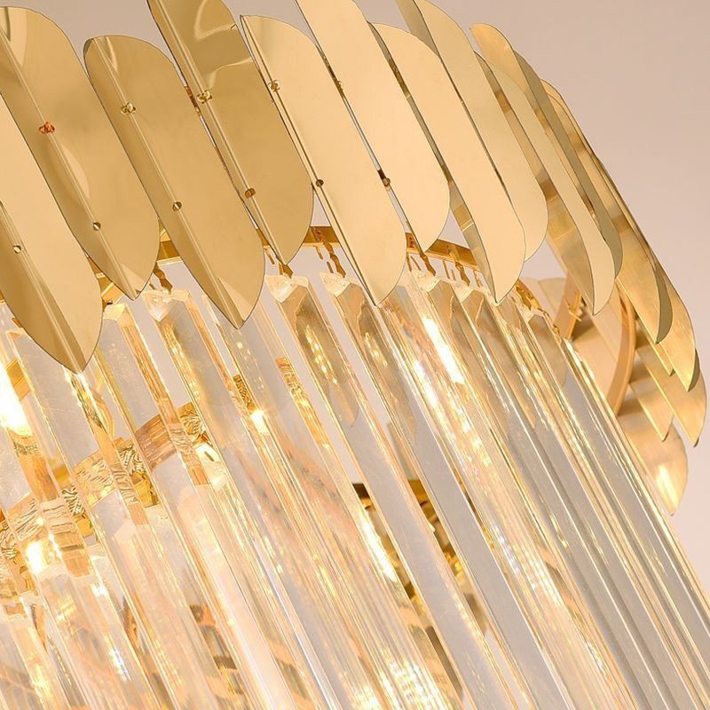 Lampadario a sospensione in cristallo stile europeo per scala e ingresso