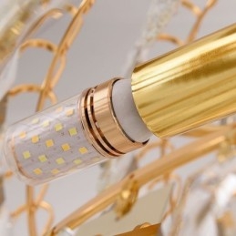 Lampadario a sospensione in cristallo stile europeo per scala e ingresso