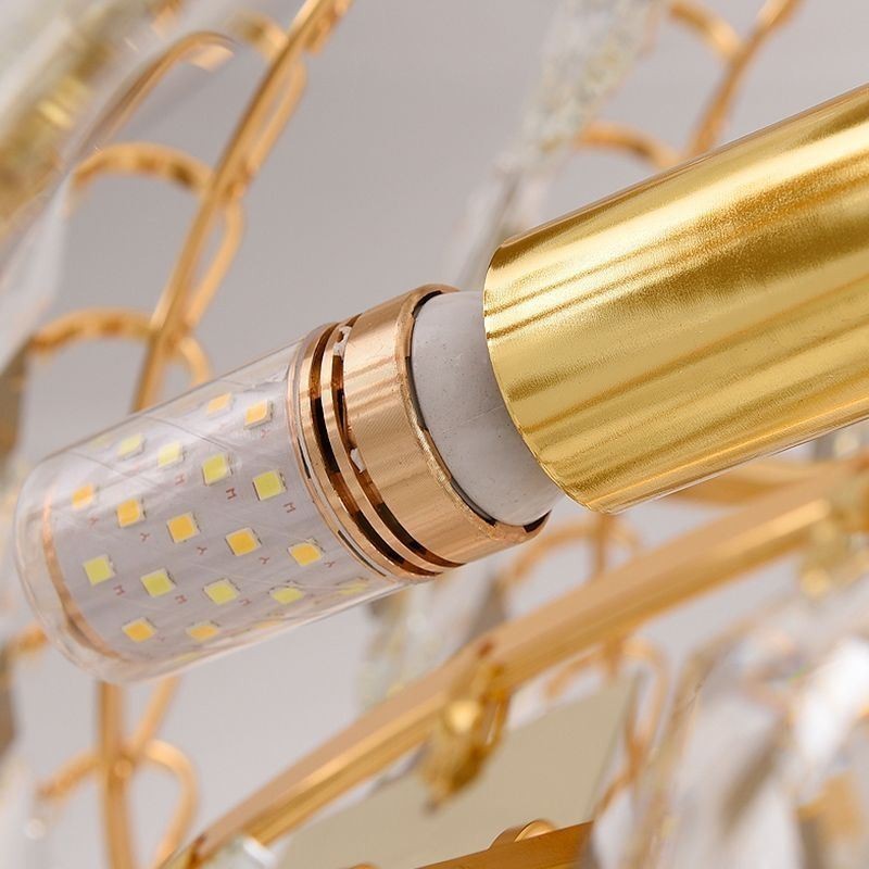 Lampadario a sospensione in cristallo stile europeo per scala e ingresso