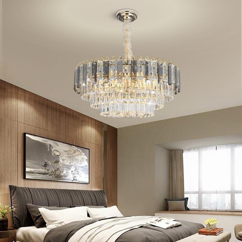 Lampada a sospensione in cristallo stile europeo 12/16 luci E12/E14