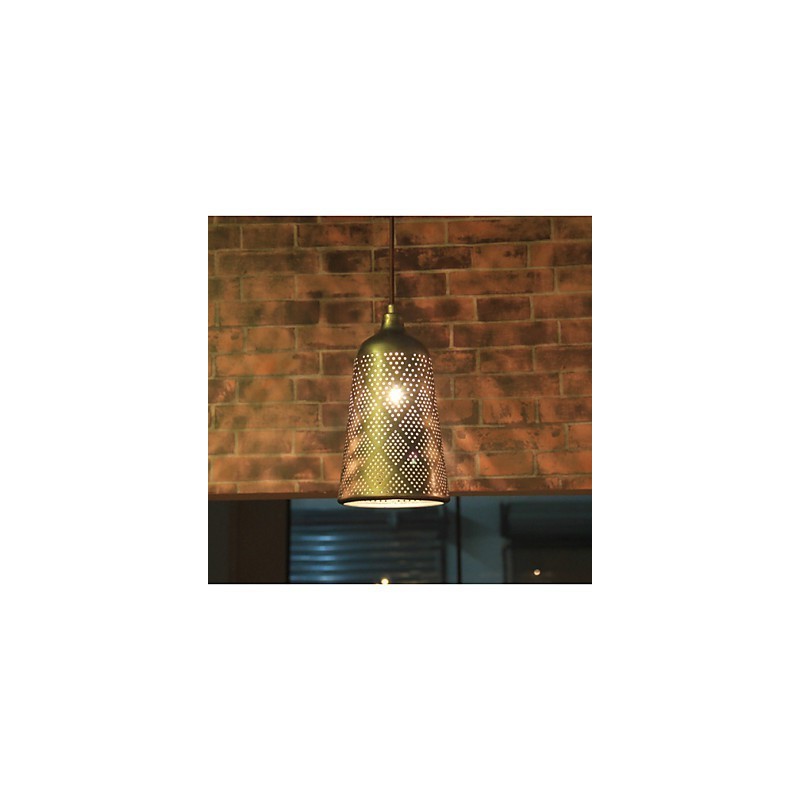 Lampada da soffitto retrò rurale Prodotto brevettato nel 2, in metallo argento, mini, 1 lampadina E26/E27