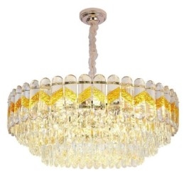 Lampadario a sospensione in cristallo stile europeo 9/12/16 luci E12/E14