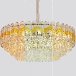 Lampadario a sospensione in cristallo stile europeo 9/12/16 luci E12/E14