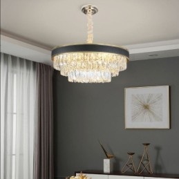 Lampadario moderno in cristallo 9/12/16 luci E12/E14