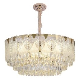 Lampadario a sospensione in cristallo Lacy Round