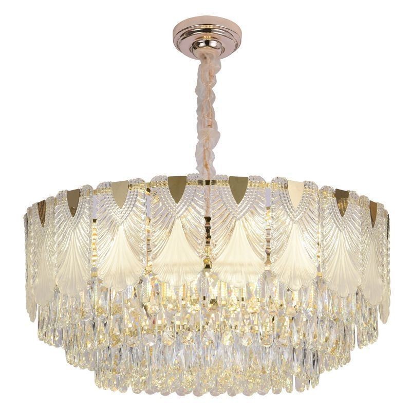 Lampadario a sospensione in cristallo Lacy Round