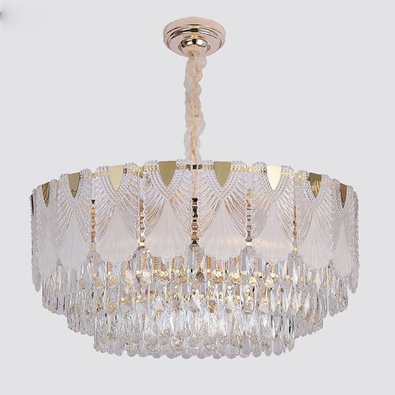 Lampadario a sospensione in cristallo Lacy Round