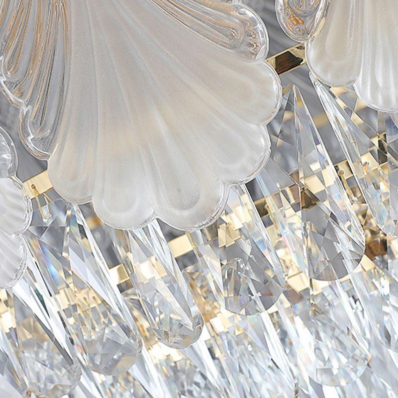 Lampadario a sospensione in cristallo Lacy Round