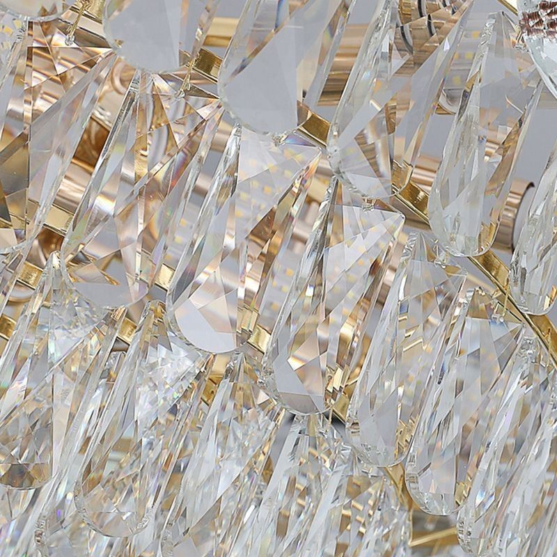 Lampada a sospensione in cristallo stile europeo 9/12/16 luci E12/E14