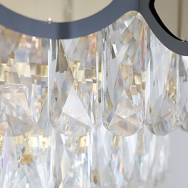 Lampadario a sospensione in cristallo stile europeo, 9/12 luci, E12/E14
