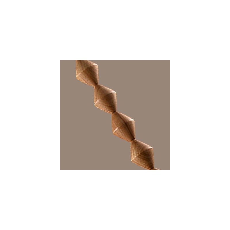 Lampadario mini classico tradizionale in legno e bambù, 63 cm
