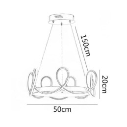 Lampada a sospensione LED Crown in alluminio 1 luce