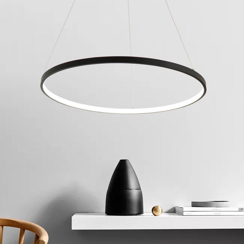 Lampada a sospensione LED circolare in acrilico