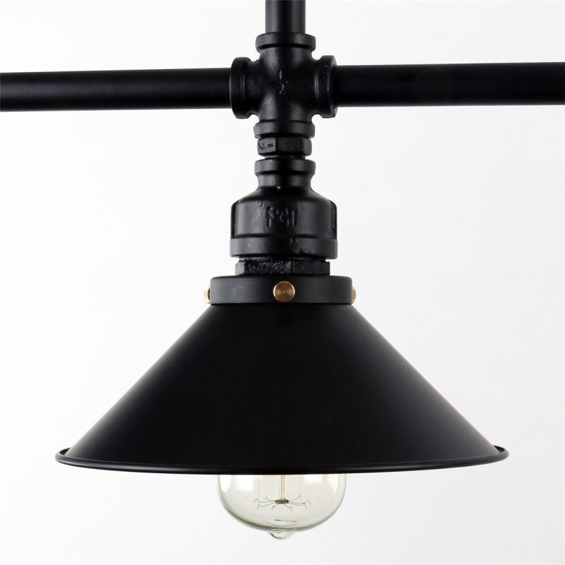 Lampadario a sospensione industriale retrò vintage a 3 luci stile rustico country