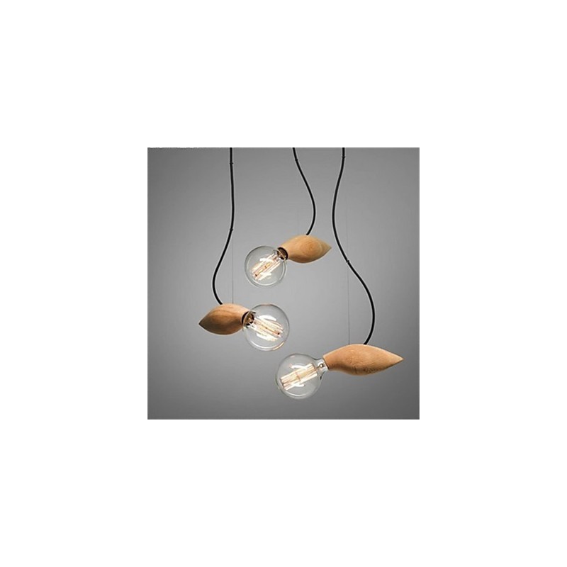Lampadario a sospensione mini country retrò con uccellino, 35 cm