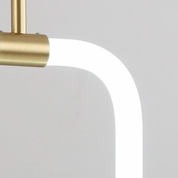 Lampada a sospensione LED moderna in ottone e acrilico 8 W