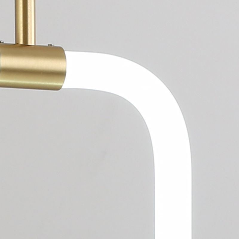 Lampada a sospensione LED moderna in ottone e acrilico 8 W