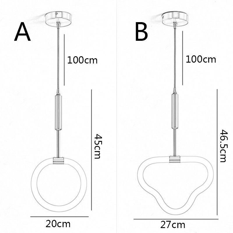 Lampada da soffitto LED moderna in acrilico dimmerabile