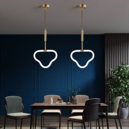 Lampada da soffitto LED moderna in acrilico dimmerabile