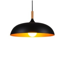 Lampada a sospensione moderna minimalista nera bianca in alluminio E26/E27