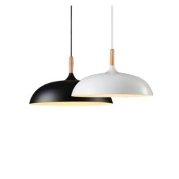 Lampada a sospensione moderna Macaron colorata in alluminio E26/E27