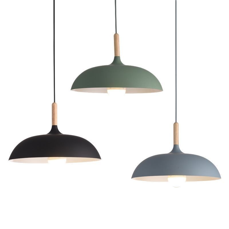 Lampada a sospensione moderna Macaron colorata in alluminio E26/E27