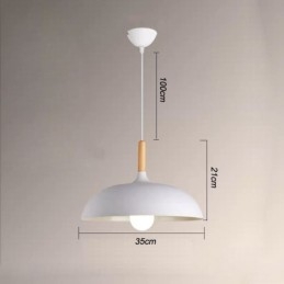 Lampada a sospensione moderna Macaron colorata in alluminio E26/E27