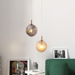 Lampada a sospensione globo in vetro decorativo stile nordico