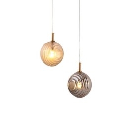 Lampada a sospensione globo in vetro decorativo stile nordico