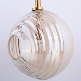 Lampada a sospensione globo in vetro decorativo stile nordico