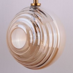 Lampada a sospensione globo in vetro decorativo stile nordico