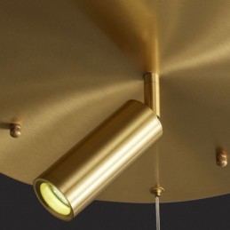 Lampada a sospensione LED in acrilico con faretto, cavo regolabile