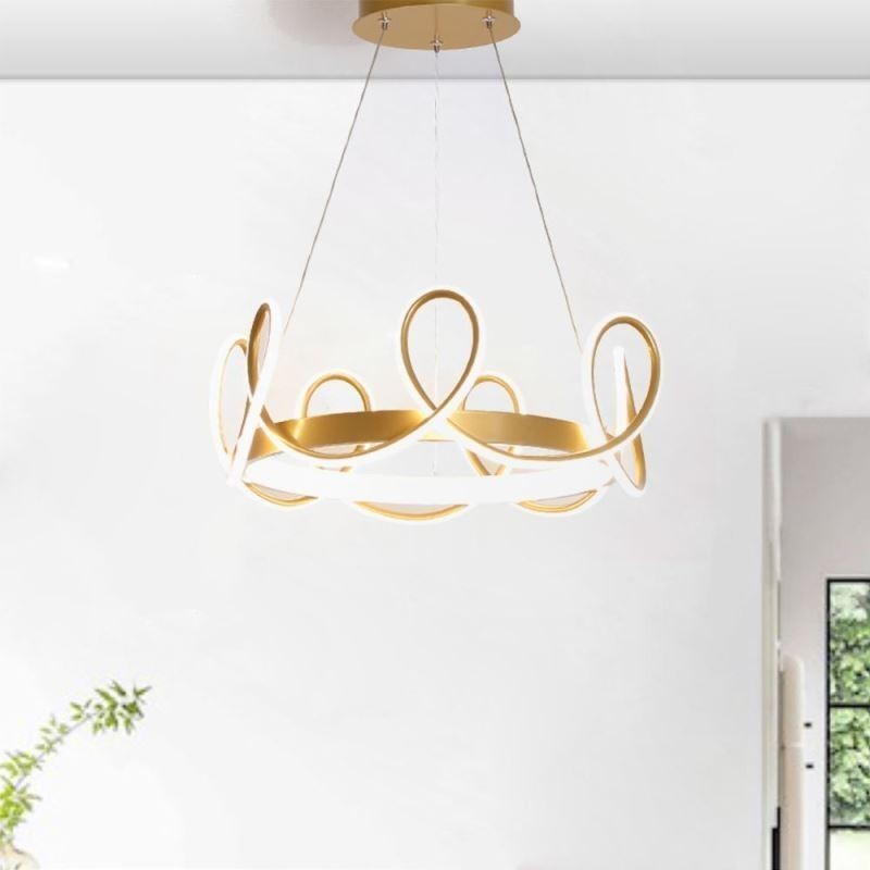 Lampada a sospensione LED Crown in alluminio, 1 luce, 50 W, 50 x 20 cm